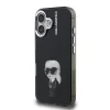 Carcasă spate Karl Lagerfeld IML Aquarelle Karl pentru iPhone 16, neagră