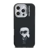 Carcasă spate Karl Lagerfeld IML Aquarelle Karl pentru iPhone 16 Pro Max, neagră