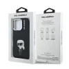 Carcasă spate Karl Lagerfeld IML Aquarelle Karl pentru iPhone 16 Pro, neagră