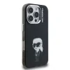 Carcasă spate Karl Lagerfeld IML Aquarelle Karl pentru iPhone 16 Pro, neagră