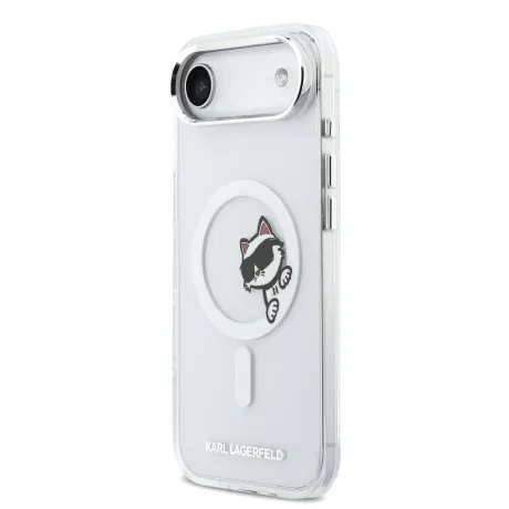 Carcasă spate Karl Lagerfeld IML Choupette Peekaboo MagSafe pentru iPhone Air, transparentă