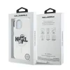 Carcasă spate Karl Lagerfeld IML Glitter Karl and Choupette Sketch MagSafe pentru iPhone 15, transparentă