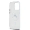 Carcasă spate Karl Lagerfeld IML K&amp;amp;CH Heads cu ramă metalică MagSafe pentru iPhone 15 Pro, transparentă