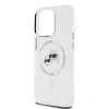 Carcasă spate Karl Lagerfeld IML K&amp;amp;CH Heads cu ramă metalică MagSafe pentru iPhone 15 Pro, transparentă