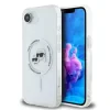 Carcasă spate Karl Lagerfeld IML K&amp;amp;CH Heads cu ramă metalică MagSafe pentru iPhone 16e/17e, transparentă