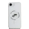 Carcasă spate Karl Lagerfeld IML K&amp;amp;CH Heads cu ramă metalică MagSafe pentru iPhone 16e/17e, transparentă