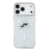 Carcasă spate Karl Lagerfeld IML K&amp;amp;CH Heads cu ramă metalică MagSafe pentru iPhone 17 Pro Max, transparentă