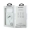 Carcasă spate Karl Lagerfeld IML K&amp;amp;CH Heads cu ramă metalică MagSafe pentru iPhone 17 Pro Max, transparentă