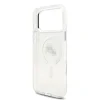 Carcasă spate Karl Lagerfeld IML K&amp;amp;CH Heads cu ramă metalică MagSafe pentru iPhone 17 Pro Max, transparentă