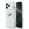 Carcasă spate Karl Lagerfeld IML K&amp;amp;CH Heads cu ramă metalică MagSafe pentru iPhone 17 Pro Max, transparentă
