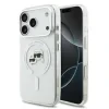 Carcasă spate Karl Lagerfeld IML K&amp;amp;CH Heads cu ramă metalică MagSafe pentru iPhone 17 Pro, transparentă