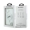 Carcasă spate Karl Lagerfeld IML K&amp;amp;CH Heads cu ramă metalică MagSafe pentru iPhone 17, transparentă