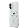 Carcasă spate Karl Lagerfeld IML K&amp;amp;CH Heads cu ramă metalică MagSafe pentru iPhone 17, transparentă