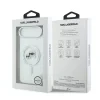 Carcasă spate Karl Lagerfeld IML K&amp;amp;CH Heads cu ramă metalică MagSafe pentru iPhone Air, transparentă