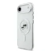 Carcasă spate Karl Lagerfeld IML K&amp;amp;CH Heads cu ramă metalică MagSafe pentru iPhone Air, transparentă