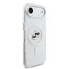 Carcasă spate Karl Lagerfeld IML K&amp;amp;CH Heads cu ramă metalică MagSafe pentru iPhone Air, transparentă