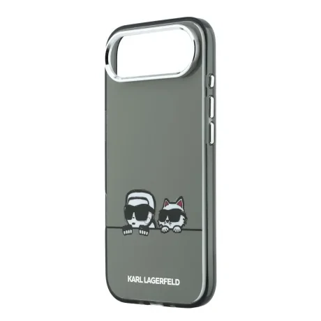 Carcasă spate Karl Lagerfeld IML K&amp;amp;CH Heads Logo MagSafe pentru iPhone Air, neagră