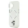 Carcasă spate Karl Lagerfeld IML Karl and Choupette MagSafe pentru iPhone 16, transparentă