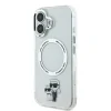 Carcasă spate Karl Lagerfeld IML Karl and Choupette MagSafe pentru iPhone 16, transparentă