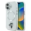 Carcasă spate Karl Lagerfeld IML Karl and Choupette MagSafe pentru iPhone 16, transparentă