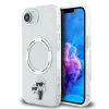 Carcasă spate Karl Lagerfeld IML Karl and Choupette MagSafe pentru iPhone 16e/17e, transparentă