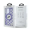 Carcasă spate Karl Lagerfeld IML Monogram K&amp;amp;CH Heads MagSafe pentru iPhone 16 Pro Max, violet