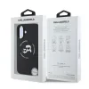 Carcasă spate Karl Lagerfeld K&amp;amp;CH Heads MagSafe din silicon lichid pentru iPhone 16, neagră