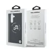 Carcasă spate Karl Lagerfeld K&amp;amp;CH Heads MagSafe din silicon lichid pentru Samsung Galaxy S25 FE, neagră