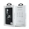Carcasă spate Karl Lagerfeld K&amp;amp;CH Heads MagSafe din silicon lichid pentru Samsung Galaxy S25, neagră
