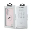 Carcasă spate Karl Lagerfeld K&amp;amp;CH Heads MagSafe din silicon lichid pentru Samsung Galaxy S25, roz