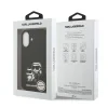 Carcasă spate Karl Lagerfeld K&amp;amp;CH Sketch MagSafe din silicon lichid pentru iPhone 17, neagră