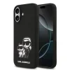 Carcasă spate Karl Lagerfeld K&amp;amp;CH Sketch MagSafe din silicon lichid pentru iPhone 17, neagră