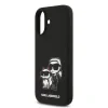 Carcasă spate Karl Lagerfeld K&amp;amp;CH Sketch MagSafe din silicon lichid pentru iPhone 17, neagră