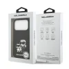 Carcasă spate Karl Lagerfeld K&amp;amp;CH Sketch MagSafe din silicon lichid pentru iPhone 17 Pro, neagră