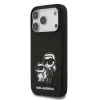 Carcasă spate Karl Lagerfeld K&amp;amp;CH Sketch MagSafe din silicon lichid pentru iPhone 17 Pro, neagră