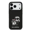Carcasă spate Karl Lagerfeld K&amp;amp;CH Sketch MagSafe din silicon lichid pentru iPhone 17 Pro, neagră