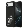 Carcasă spate Karl Lagerfeld K&amp;amp;CH Sketch MagSafe din silicon lichid pentru iPhone Air, neagră