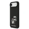 Carcasă spate Karl Lagerfeld K&amp;amp;CH Sketch MagSafe din silicon lichid pentru iPhone Air, neagră