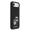 Carcasă spate Karl Lagerfeld K&amp;amp;CH Sketch MagSafe din silicon lichid pentru iPhone Air, neagră