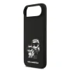 Carcasă spate Karl Lagerfeld K&amp;amp;CH Sketch MagSafe din silicon lichid pentru iPhone Air, neagră