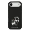 Carcasă spate Karl Lagerfeld K&amp;amp;CH Sketch MagSafe din silicon lichid pentru iPhone Air, neagră