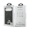 Carcasă spate Karl Lagerfeld PU cu capete de Karl și Choupette, MagSafe, neagră, pentru iPhone Air