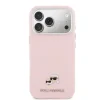 Carcasă spate Karl Lagerfeld PU cu capete de Karl și Choupette, MagSafe, roz, pentru iPhone 17 Pro