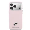 Carcasă spate Karl Lagerfeld PU cu capete de Karl și Choupette, MagSafe, roz, pentru iPhone 17 Pro Max