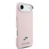 Carcasă spate Karl Lagerfeld PU cu capete de Karl și Choupette, MagSafe, roz, pentru iPhone Air
