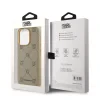 Carcasă spate Karl Lagerfeld PU cu model Karl Heads Magsafe pentru iPhone 14 Pro Max, bej
