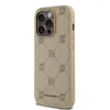 Carcasă spate Karl Lagerfeld PU cu model Karl Heads Magsafe pentru iPhone 14 Pro Max, bej