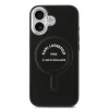 Carcasă spate Karl Lagerfeld PU RSG Logo MagSafe pentru iPhone 17, neagră