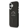 Carcasă spate Karl Lagerfeld PU RSG Logo MagSafe pentru iPhone 17, neagră