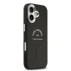 Carcasă spate Karl Lagerfeld PU RSG Logo MagSafe pentru iPhone 17, neagră